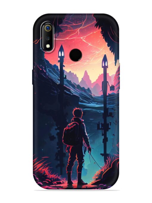 Cgs Artwork Embossed Soft Silicone Case for Realme 3 Zapvi