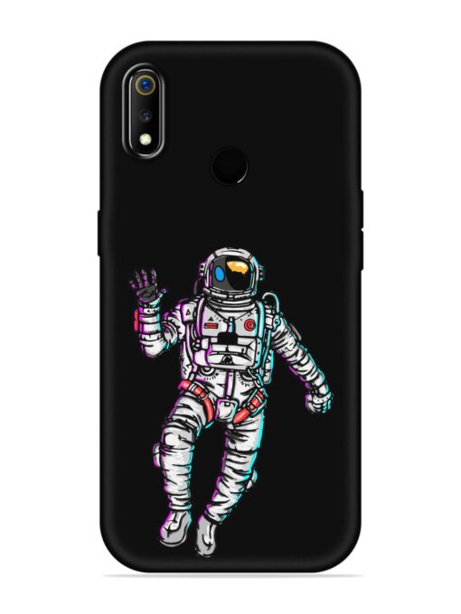 Spaceman Embossed Soft Silicone Case for Realme 3 Zapvi