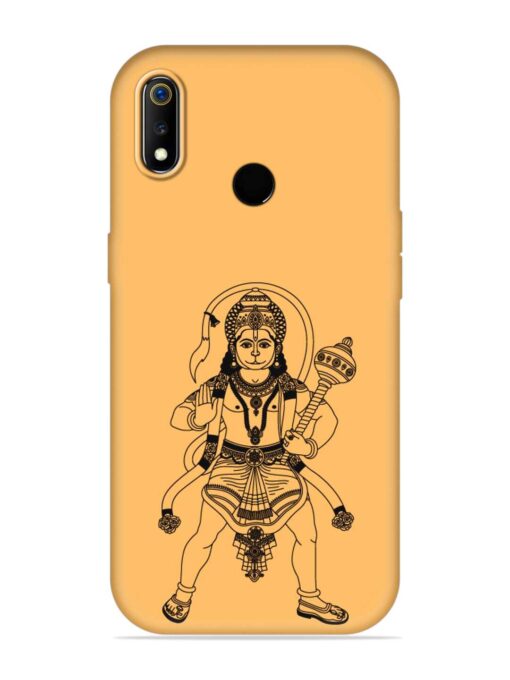 Indian God Hanuman Embossed Soft Silicone Case for Realme 3I Zapvi