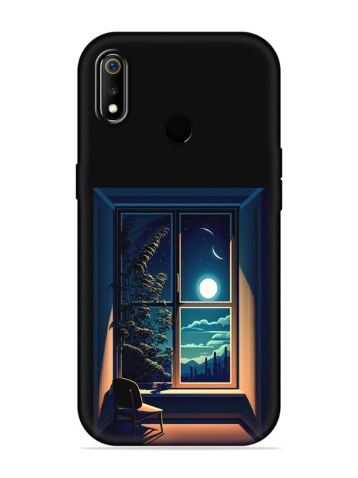 Night View At Window Embossed Soft Silicone Case for Realme 3I Zapvi