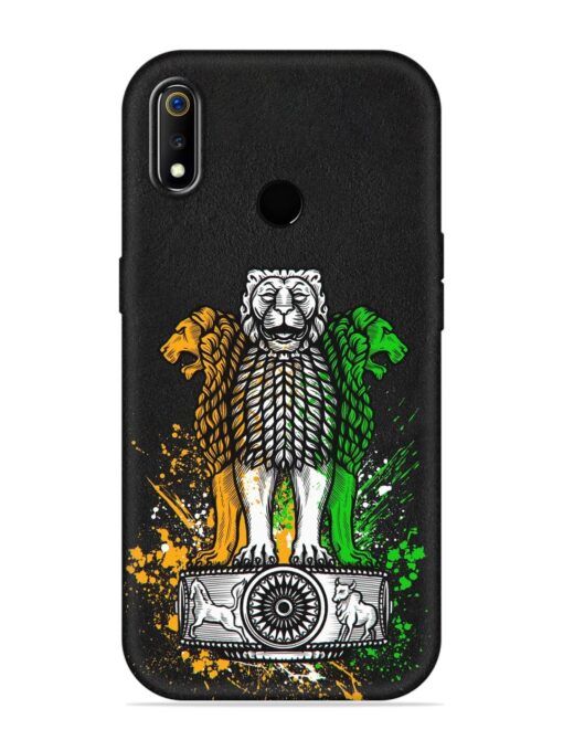 Pillars Of Ashoka Embossed Soft Silicone Case for Realme 3I Zapvi