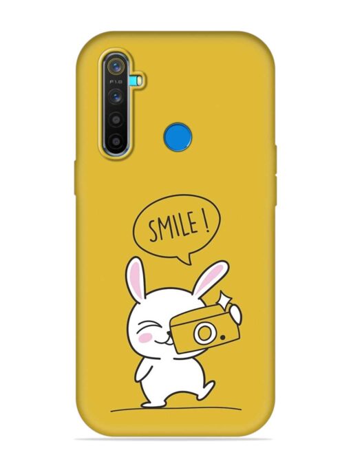 Hey Smile Please Embossed Soft Silicone Case for Realme 5 Pro Zapvi