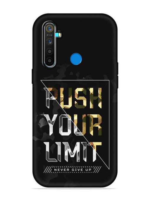 Push Your Limits Embossed Soft Silicone Case for Realme 5 Pro Zapvi