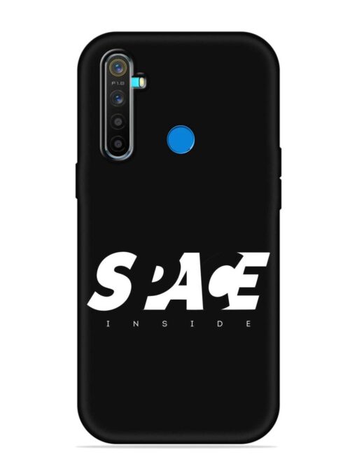 Space Typography Art Embossed Soft Silicone Case for Realme 5 Pro Zapvi