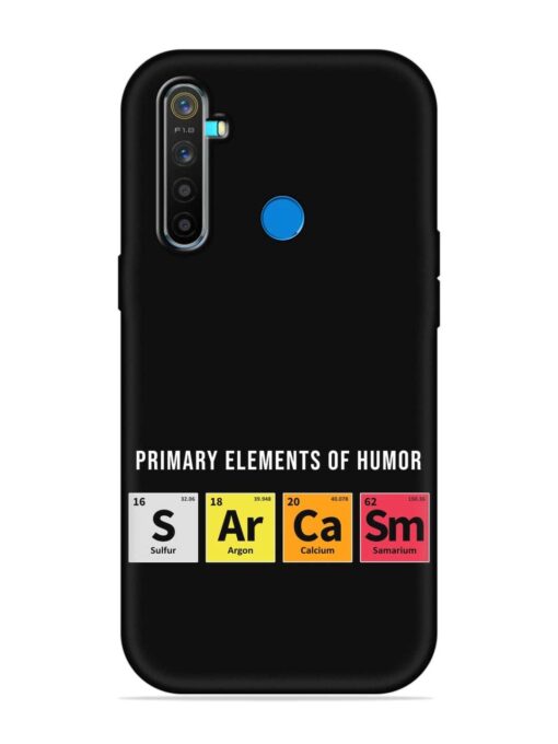 Primary Elements Humor Embossed Soft Silicone Case for Realme 5 Pro Zapvi