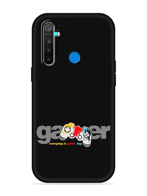 Gamer Everyday Game Embossed Soft Silicone Case for Realme 5 Pro Zapvi