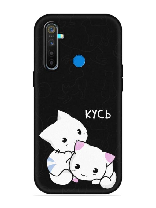 Kycb Cat Embossed Soft Silicone Case for Realme 5 Pro Zapvi