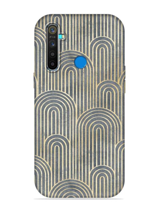 Art Deco Style Embossed Soft Silicone Case for Realme 5 Pro Zapvi