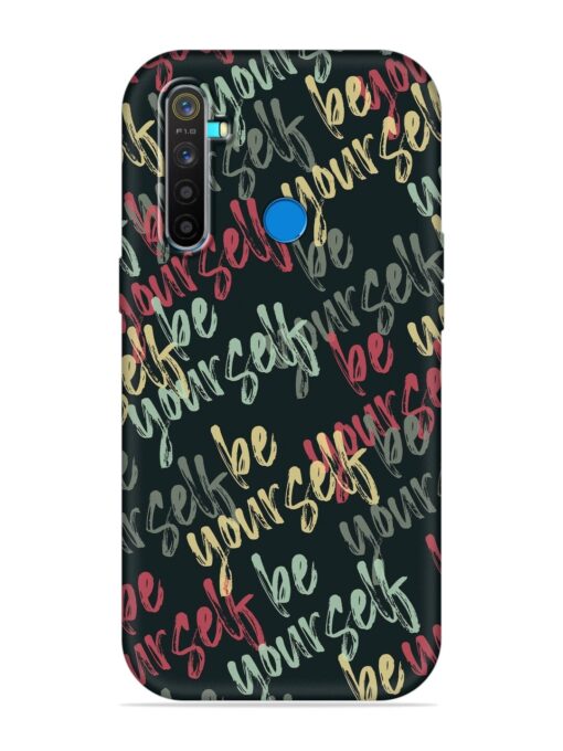 Yourself Seamless Embossed Soft Silicone Case for Realme 5 Pro Zapvi