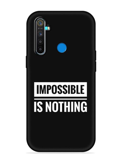 Impossible Is Nothing Embossed Soft Silicone Case for Realme 5 Pro Zapvi