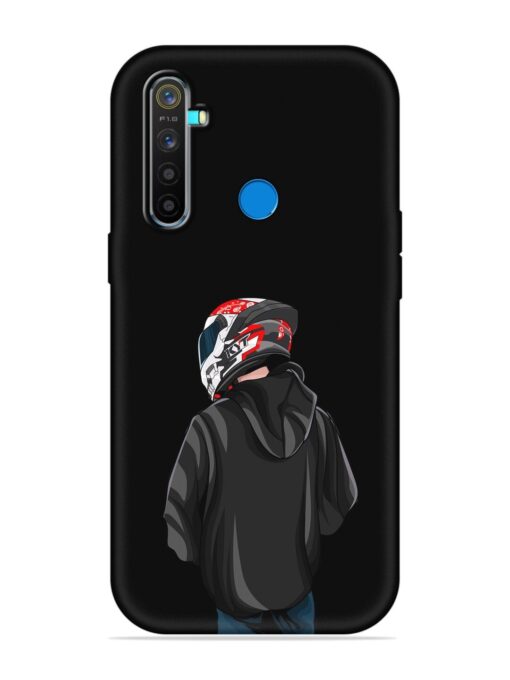 Motorcycle Rider Embossed Soft Silicone Case for Realme 5 Pro Zapvi