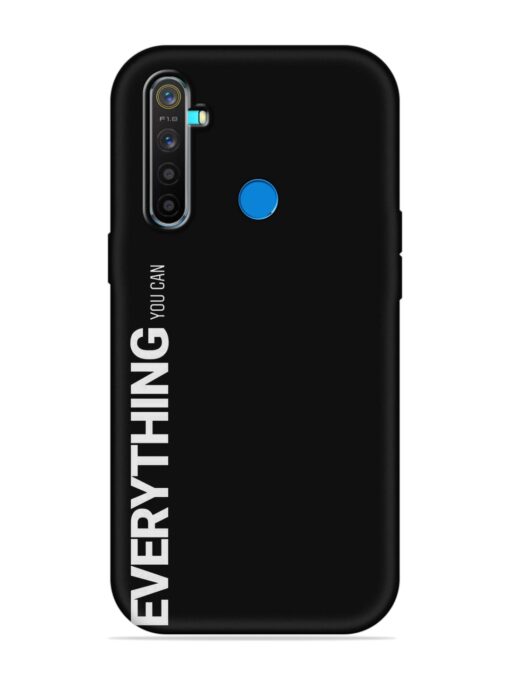 Everything You Can Embossed Soft Silicone Case for Realme 5 Pro Zapvi