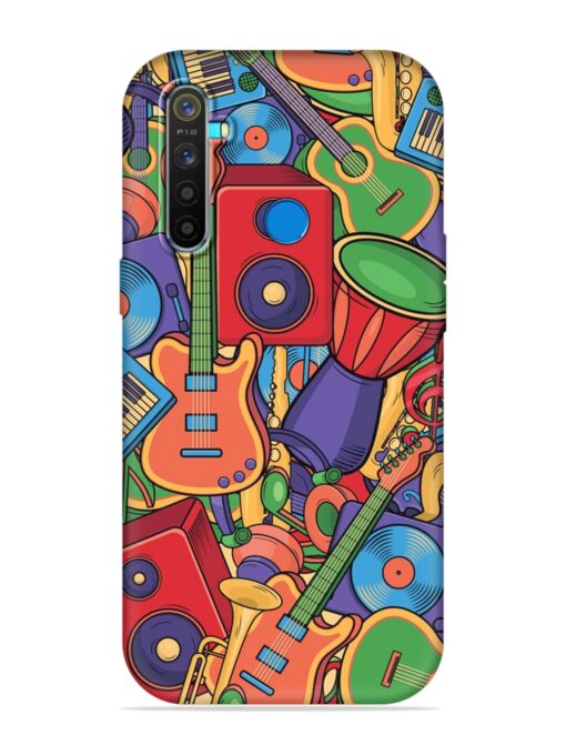 Colorful Music Art Embossed Soft Silicone Case for Realme 5 Pro Zapvi