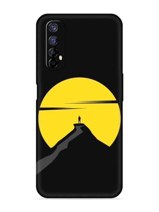 Black Ultra Vector Embossed Soft Silicone Case for Realme 7 Zapvi