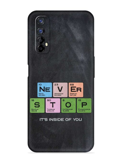 Never Stop It'S Inside Of You Embossed Soft Silicone Case for Realme 7 Zapvi