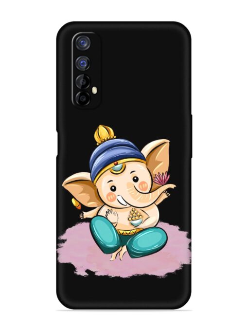 Bal Ganesh Vector Art Embossed Soft Silicone Case for Realme 7 Zapvi