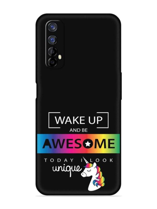 Inspirational Quote Unicorn Embossed Soft Silicone Case for Realme 7 Zapvi