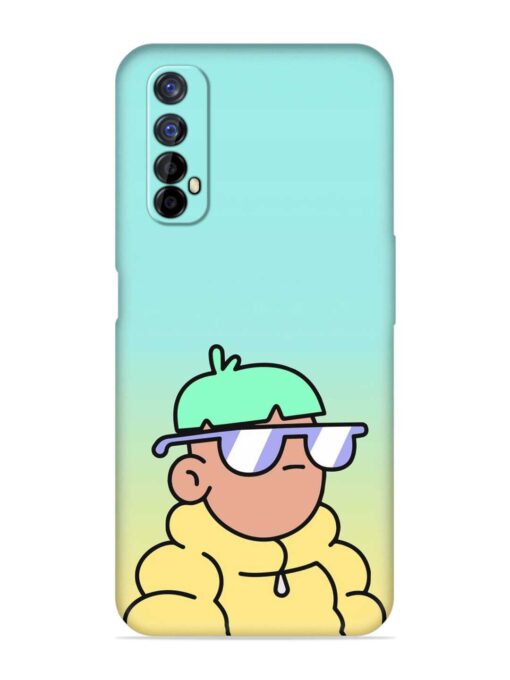 Doodles Cool Character Embossed Soft Silicone Case for Realme 7 Zapvi