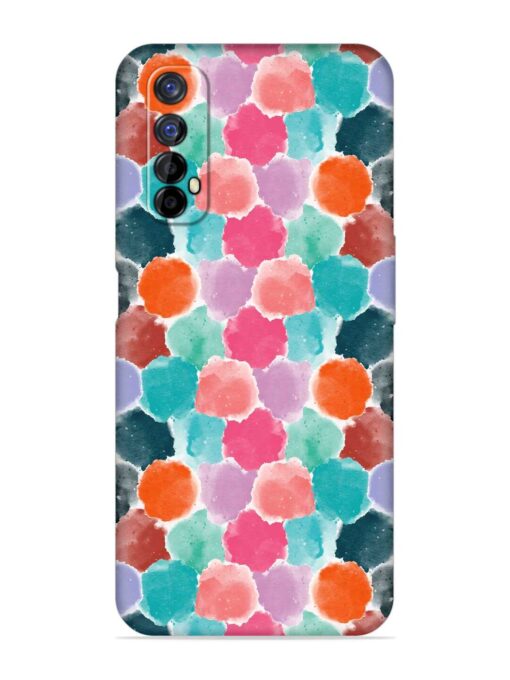 Colorful Seamless Pattern Embossed Soft Silicone Case for Realme 7 Zapvi