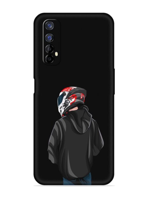 Motorcycle Rider Embossed Soft Silicone Case for Realme 7 Zapvi