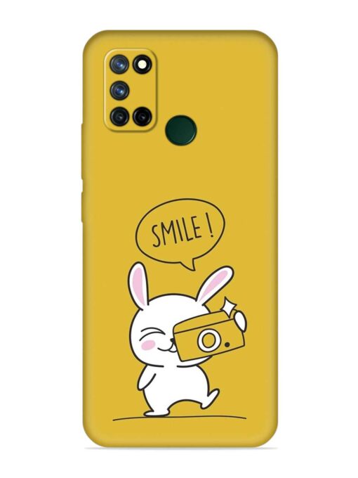 Hey Smile Please Embossed Soft Silicone Case for Realme 7I Zapvi