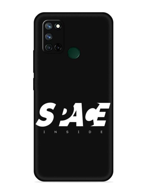 Space Typography Art Embossed Soft Silicone Case for Realme 7I Zapvi