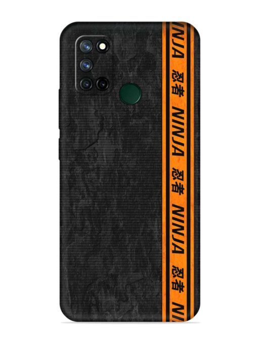 Ninja Srtips Embossed Soft Silicone Case for Realme 7I Zapvi