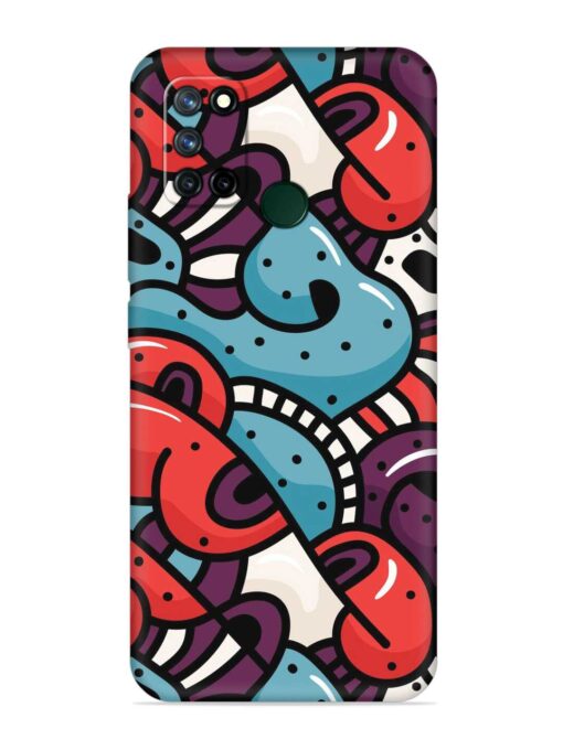 Seamless Backdrop Colorful Embossed Soft Silicone Case for Realme 7I Zapvi