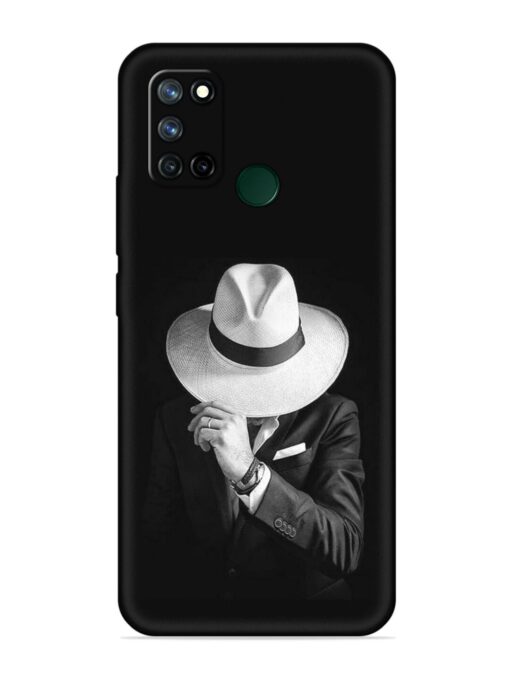 Men Under Hat Embossed Soft Silicone Case for Realme 7I Zapvi