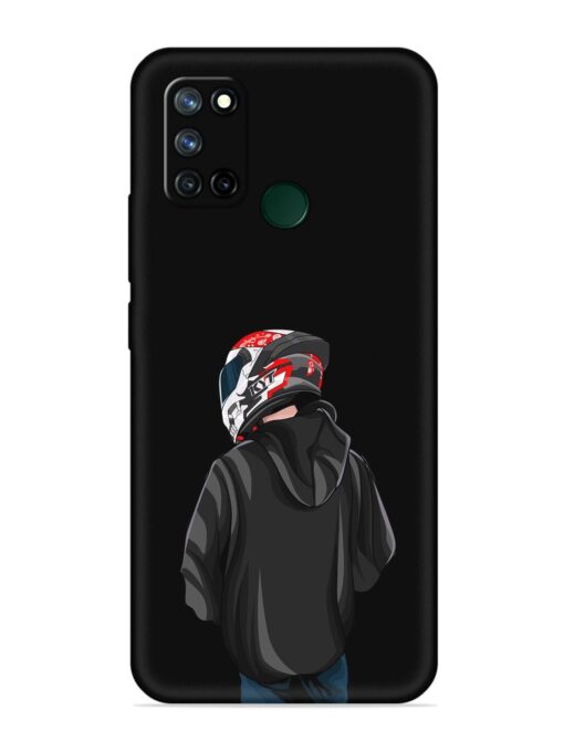 Motorcycle Rider Embossed Soft Silicone Case for Realme 7I Zapvi