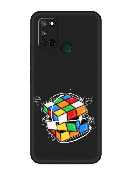 Cubik Vector Embossed Soft Silicone Case for Realme 7I Zapvi