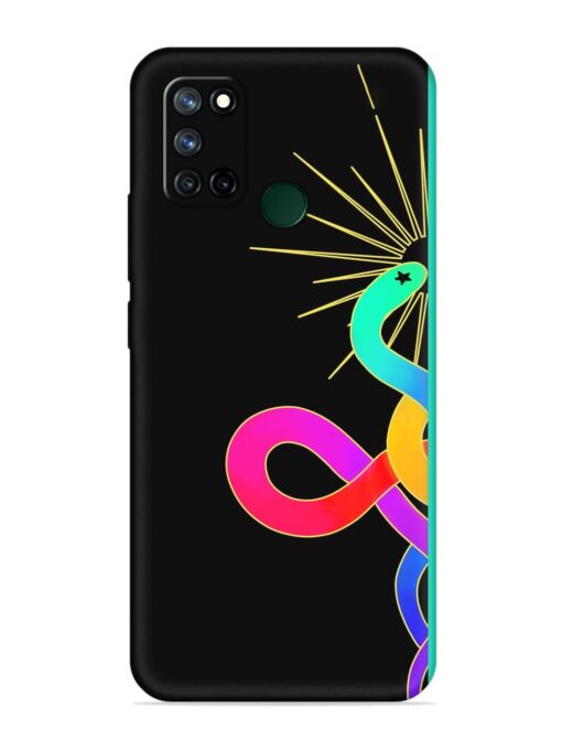 Art Geometric Abstraction Embossed Soft Silicone Case for Realme 7I Zapvi