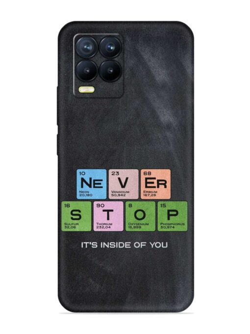 Never Stop It'S Inside Of You Embossed Soft Silicone Case for Realme 8 Pro Zapvi