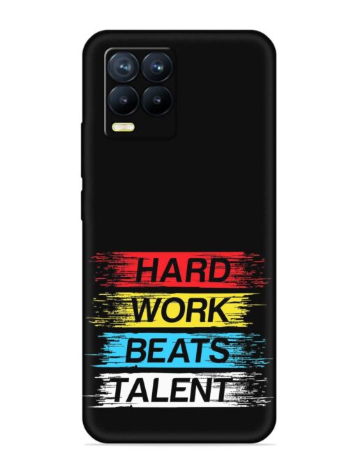 Hard Work Beats Embossed Soft Silicone Case for Realme 8 Pro Zapvi