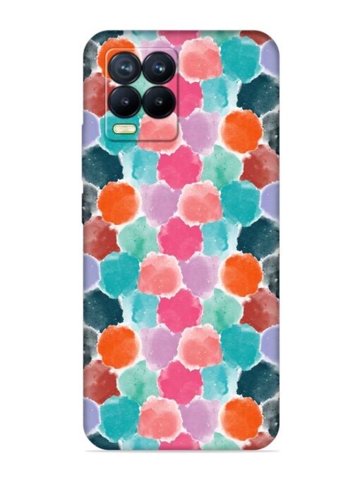 Colorful Seamless Pattern Embossed Soft Silicone Case for Realme 8 Pro Zapvi