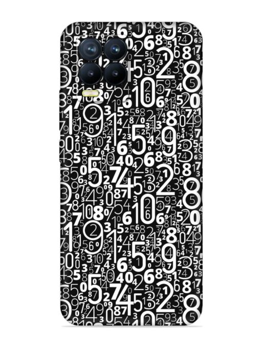 Many Numbers Different Embossed Soft Silicone Case for Realme 8 Pro Zapvi