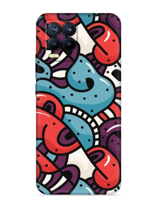 Seamless Backdrop Colorful Embossed Soft Silicone Case for Realme 8 Pro Zapvi