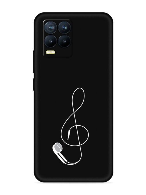 Music Earphone Vector Embossed Soft Silicone Case for Realme 8 Pro Zapvi