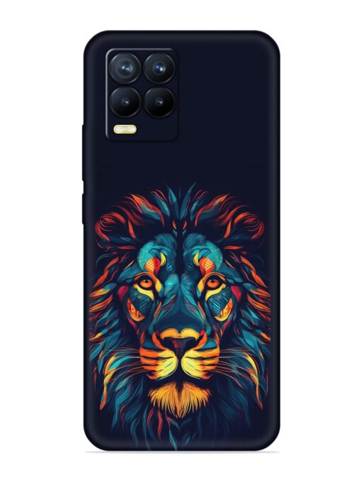 Colorful Lion Embossed Soft Silicone Case for Realme 8 Pro Zapvi