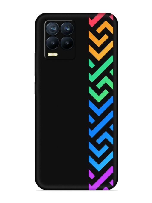 Colorshape Stripes Embossed Soft Silicone Case for Realme 8 Pro Zapvi