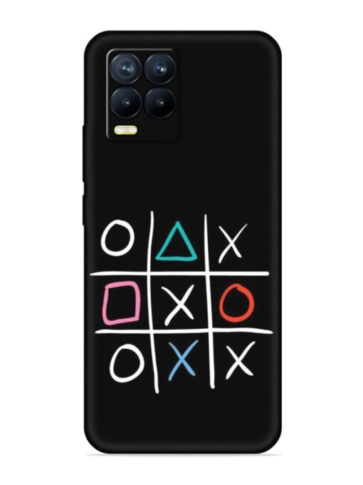 Super Neon Tic-Tac-Toe Embossed Soft Silicone Case for Realme 8 Pro Zapvi