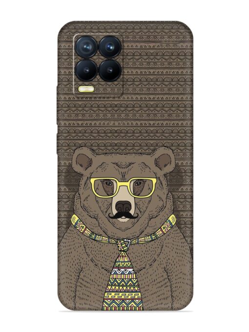 Grizzly Bear Embossed Soft Silicone Case for Realme 8 Pro Zapvi