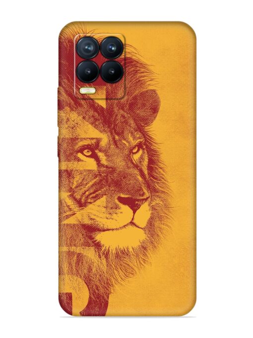 Gold Lion Crown Art Embossed Soft Silicone Case for Realme 8 Pro Zapvi