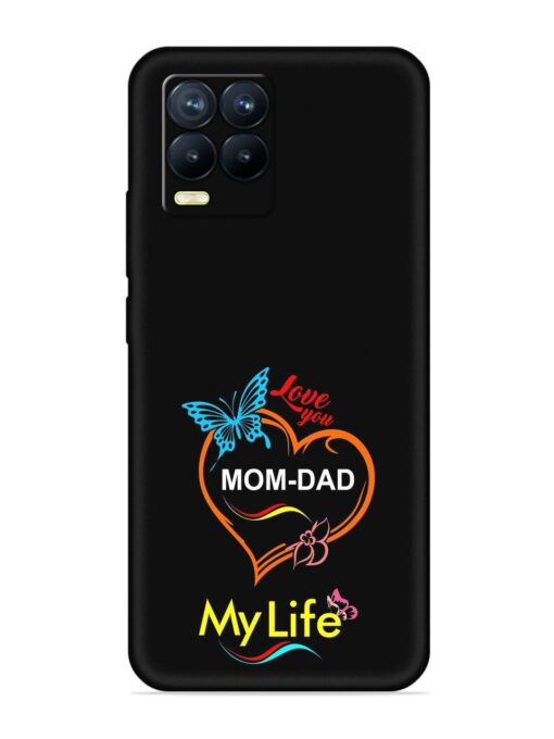 Love You Mom Dad Embossed Soft Silicone Case for Realme 8 Pro Zapvi