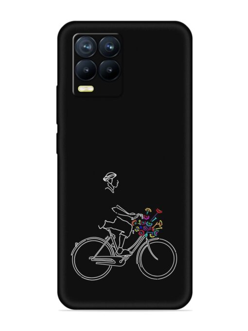 Minimalist Cycle Art Embossed Soft Silicone Case for Realme 8 Pro Zapvi