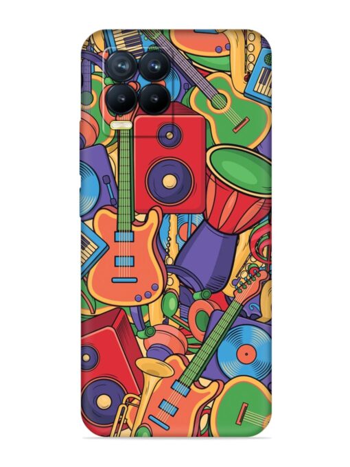 Colorful Music Art Embossed Soft Silicone Case for Realme 8 Pro Zapvi