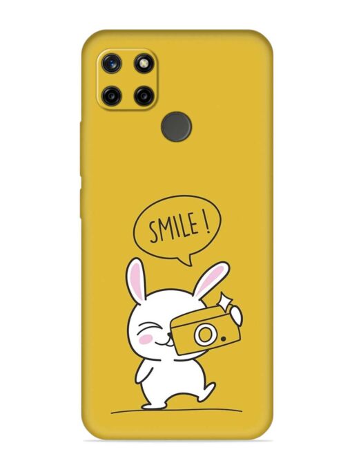 Hey Smile Please Embossed Soft Silicone Case for Realme C12 Zapvi