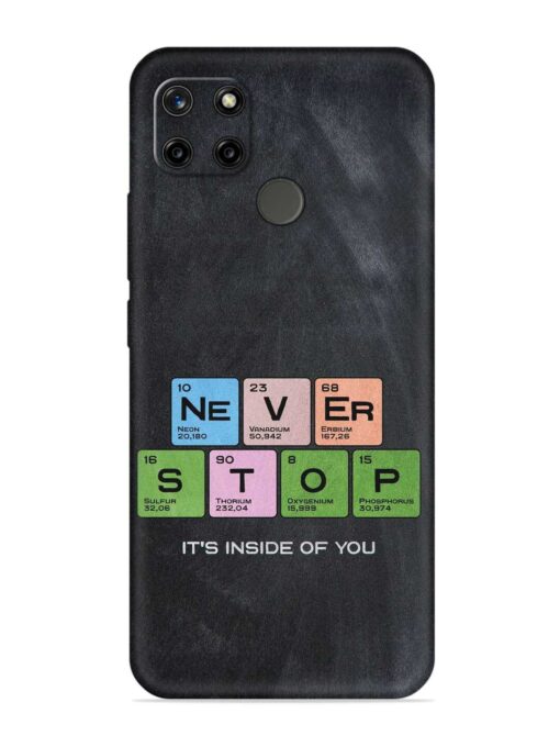 Never Stop It'S Inside Of You Embossed Soft Silicone Case for Realme C12 Zapvi