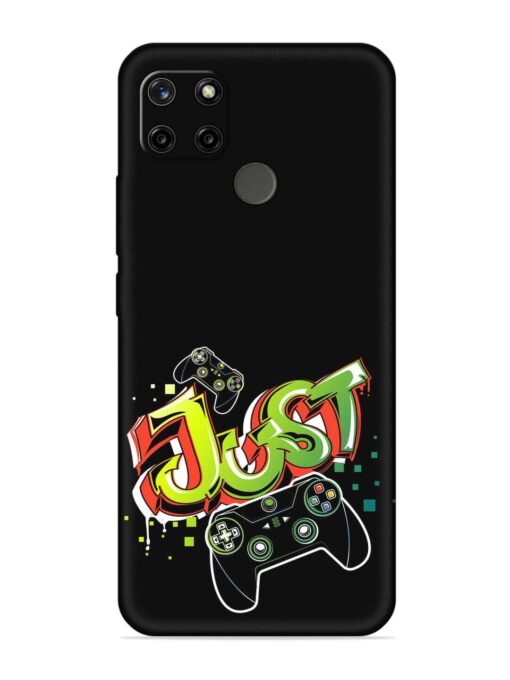 Graffiti Gamepad Illustration Embossed Soft Silicone Case for Realme C12 Zapvi