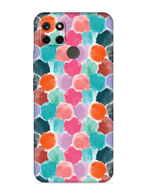 Colorful Seamless Pattern Embossed Soft Silicone Case for Realme C12 Zapvi